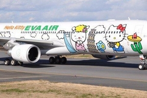 Máy bay dành riêng cho fan của Hello Kitty