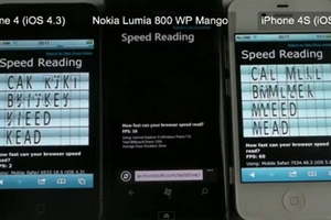 Nokia Lumia 800 “đọ” tốc độ với “anh em” iPhone