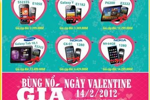 Bùng nổ giá ngày Valentine tại Viettelstore