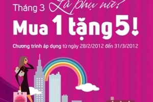 'Mua một tặng 5' tại Picomall (tới 31/3)