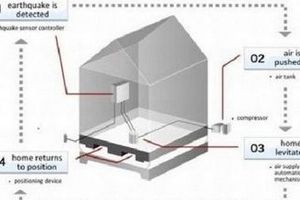 Túi hơi bảo vệ nhà khi động đất