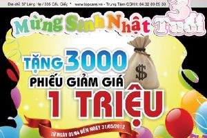 Topcare mừng sinh nhật 3 tuổi