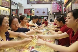 Giá vàng giảm còn 41,58 triệu đồng/lượng