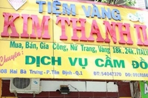 Tiệm vàng kiêm tiệm cầm đồ