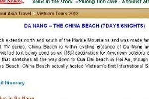 Bất bình biển Đà Nẵng bị giới thiệu là "China Beach"