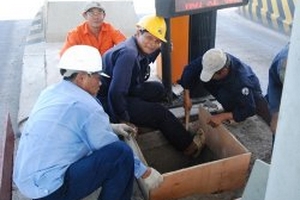 Khắc phục lún nứt trạm thu phí cầu Cần Thơ