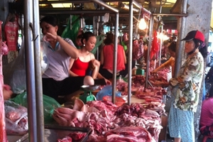 TP. HCM: Thịt heo “ngậm” thuốc an thần cho đẹp và dai