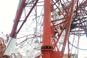 Tháp truyền hình Nam Định không đạt tiêu chuẩn quốc gia