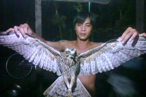 Bắt được chim lạ, sải cánh 1m ở Đồng Tháp