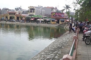 Cô gái khỏa thân nhảy hồ tự tử ở Hải Phòng