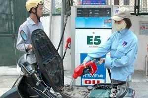 Tiêu thụ xăng E5 trên toàn quốc từ năm 2015