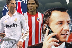 "Trùm" chuyển nhượng hứa đẩy CR7 hoặc Falcao về PSG