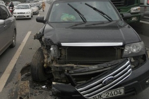 Va chạm liên hoàn, 5 xe cùng một…"nỗi oan"