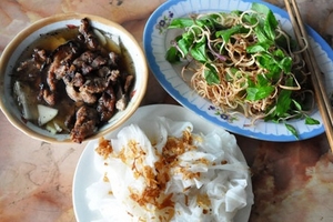 “Say” bánh cuốn chả Hà Nam