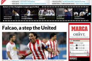 M.U chuẩn bị có Falcao