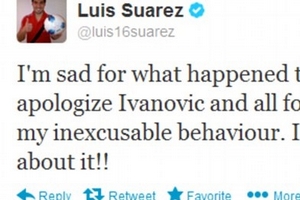 Vụ Suarez cắn Ivanovic: "Hung thủ" đã gửi lời xin lỗi