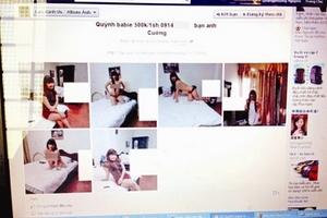 Lập Facebook để... môi giới sex, quảng bá gái mại dâm
