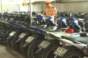 Thanh Hóa: Tạm giữ 62 phương tiện gây cản trở giao thông