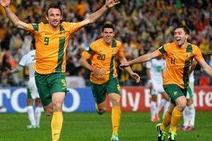 Australia đã giành vé dự chung kết World Cup 2014