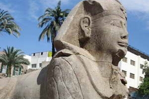 Phát hiện tượng nhân sư Ai Cập cổ đại tại Israel