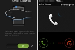 Tính năng vẫy nhận cuộc gọi đã có ở các máy Android