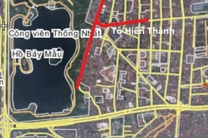 Mở rộng tuyến phố Nguyễn Đình Chiểu, Hà Nội: 500m đường "ngốn" gần 300 tỷ đồng