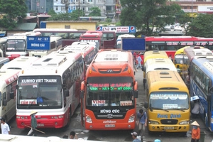 Tại bến xe Mỹ Đình, Hà Nội: Tất cả xe khách Thái Nguyên đã về tuyến mới