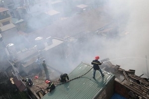 Hỏa hoạn thiêu rụi hoàn toàn 3 căn nhà ở An Giang