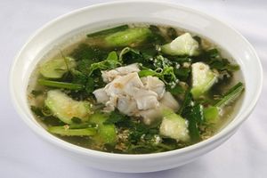 Canh dền cơm nấu nghêu