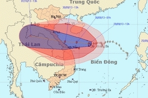 Bão đã mạnh lên cấp 13, đe dọa trực tiếp miền Trung