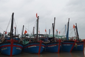 Nghệ An: Cứu tàu cá Trung Quốc bị bão đánh trên biển