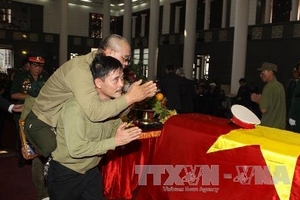 Những hình ảnh rưng rưng bên linh cữu vị Đại tướng