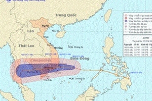 Áp thấp nhiệt đới đang mạnh lên, gây mưa lớn ở Nam Bộ