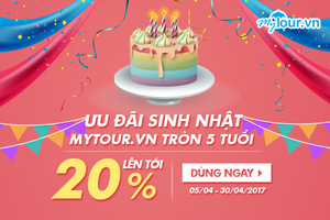 Mytour khuyến mại du lịch lớn trong tháng 4