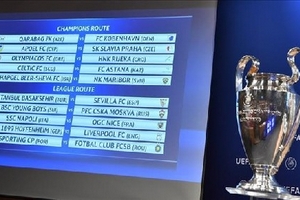 Bốc thăm play-off Champions League: Anh - Đức, Pháp - Ý loại nhau