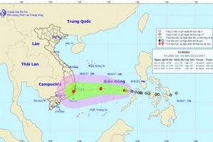 Áp thấp nhiệt đới giật cấp 9, di chuyển nhanh và có khả năng mạnh thành bão