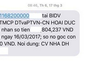 Ngân hàng BIDV Hoài Đức bị khách hàng “tố” vô trách nhiệm