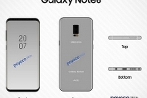 Hình ảnh mới nhất Samsung Note 8: máy quét vân tay và camera kép