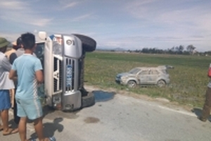 Tài xế lái xe Fortune húc lật xe CSGT là Giám đốc công ty vệ sĩ