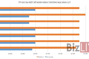 Tỷ giá trung tâm hôm nay là 22.431 đồng