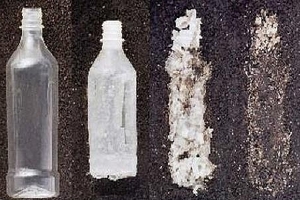 Thời gian cần thiết để chai nhựa phân hủy hoàn toàn