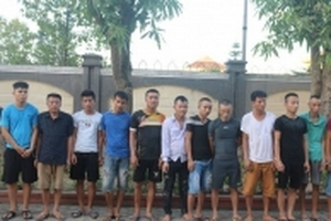 Triệt phá ổ bạc tại chòi canh cá, bắt giữ 18 đối tượng