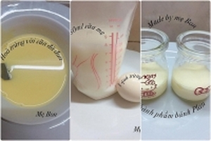 Cách làm bánh flan và sữa chua thơm ngon từ sữa mẹ cho bé