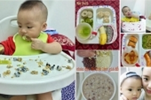 Thực đơn ăn dặm 3 in 1 ngon bổ mà cực dễ nấu của mẹ 9x khéo tay ở Hòa Bình