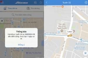 Hà Nội ra mắt ứng dụng tìm xe buýt như Grab, Uber