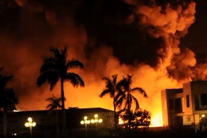 Cháy lớn tại công ty nhựa Tiền Phong ở Hải Phòng