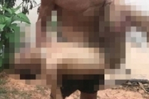 Hai em nhỏ đuối nước khi vớt bóng rơi xuống đập