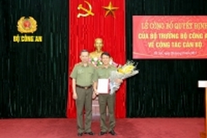Thiếu tướng Lương Tam Quang giữ chức Chánh văn phòng Bộ Công an