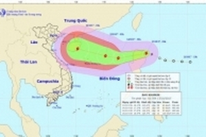 Áp thấp nhiệt đới mạnh lên thành bão, tăng tốc hướng thẳng vào miền Trung