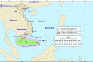 Áp thấp nhiệt đới gây mưa lớn, nguy cơ có lốc xoáy, vòi rồng ở Nam Bộ